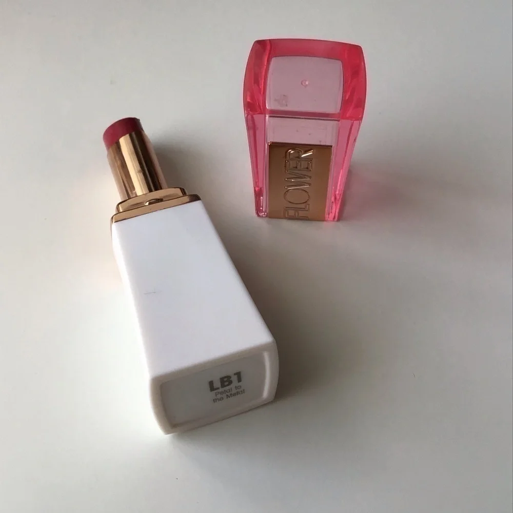 FLOWER Lipstick by Drew NEW Petal to the Metal LB1 Berry Pink Lip Butter Pretty